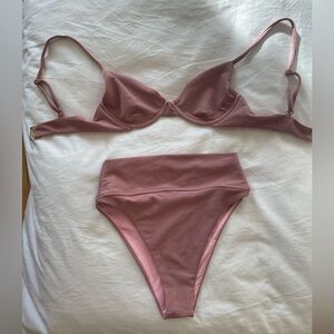 Free People Mauve Bikini Set